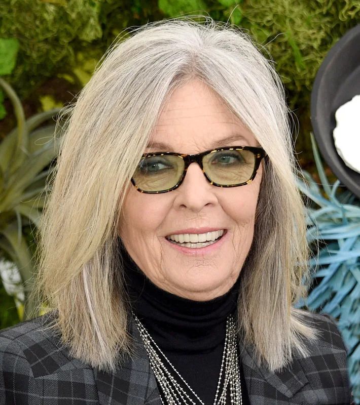 Natural Grey With Blonde Highlights Natural Grey With Blonde Highlights — Hair Color for Women Over 60