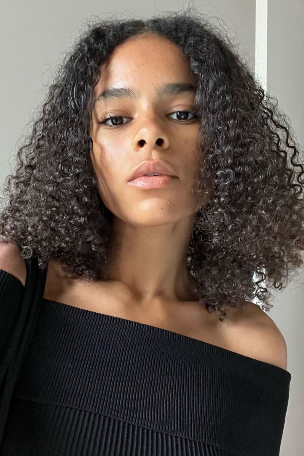 Short Dark Brown Baby Bob — Curly Bob