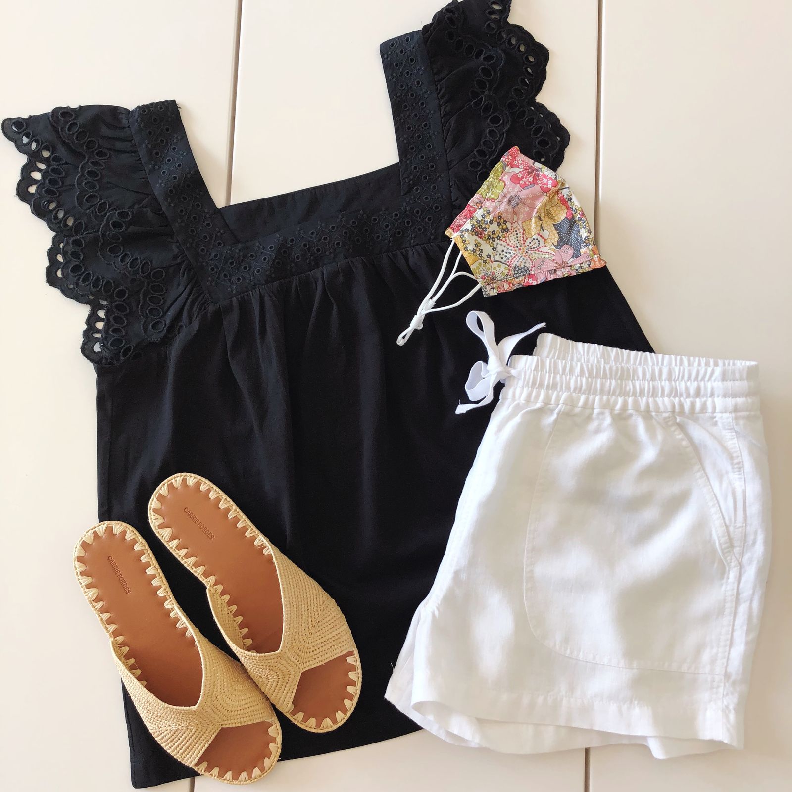 Eyelet Top and Drawstring Shorts for Summer Eyelet Top and Drawstring Shorts for Summer — J Crew Outfits