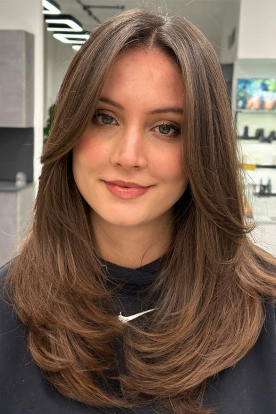 Mid-Back Visual Idea Mid-Back Visual Idea — Hairstyles for Chubby Faces