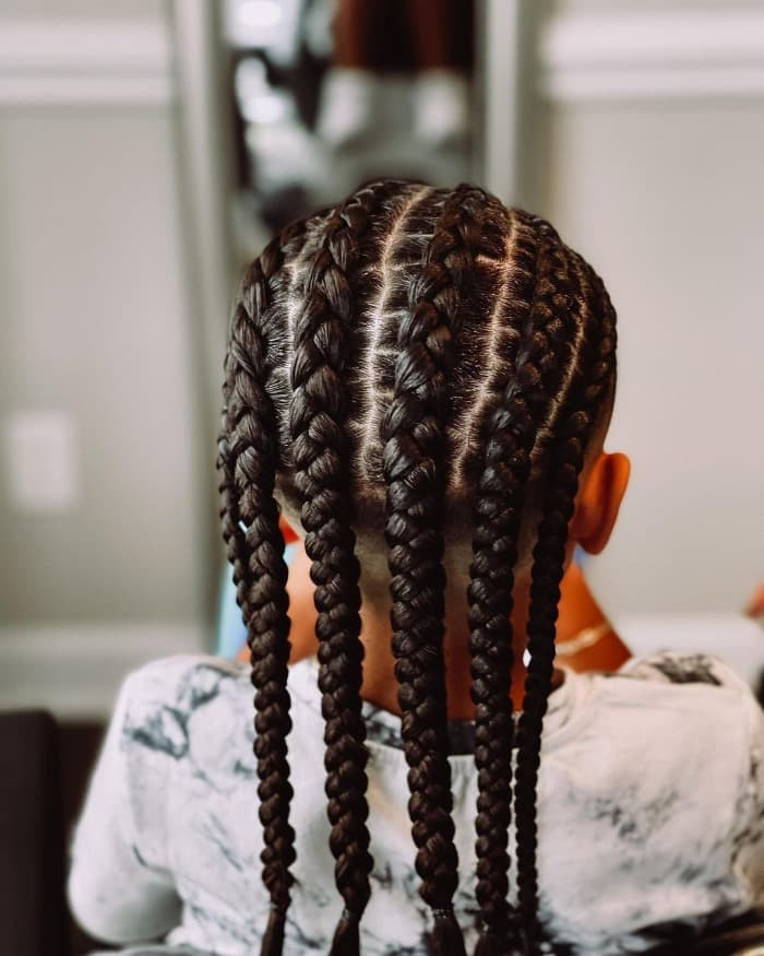 Black Visual Idea — Kids Cornrows