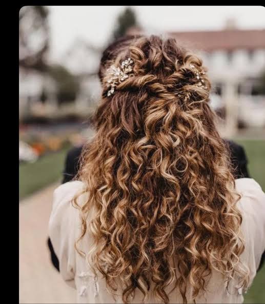 Brown With Blonde Balayage Visual Idea Brown With Blonde Balayage Visual Idea — Wedding Hairstyles for Curly Hair