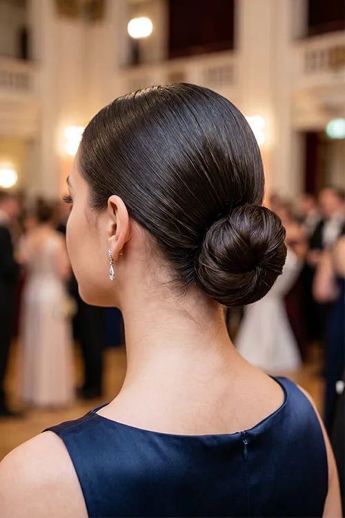 Middle Visual Idea — Sleek Low Bun