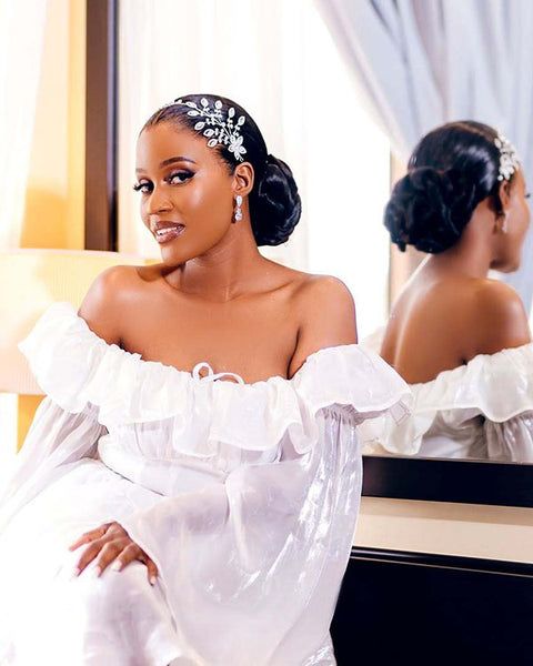 Polished Low Bun With Subtle Sparkle Polished Low Bun With Subtle Sparkle — Wedding Hairstyles for Black Women