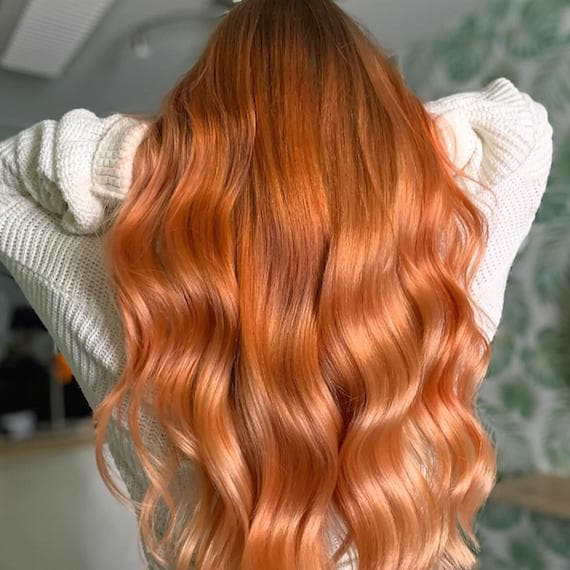Copper To Blonde Balayage Visual Idea — Copper Hair