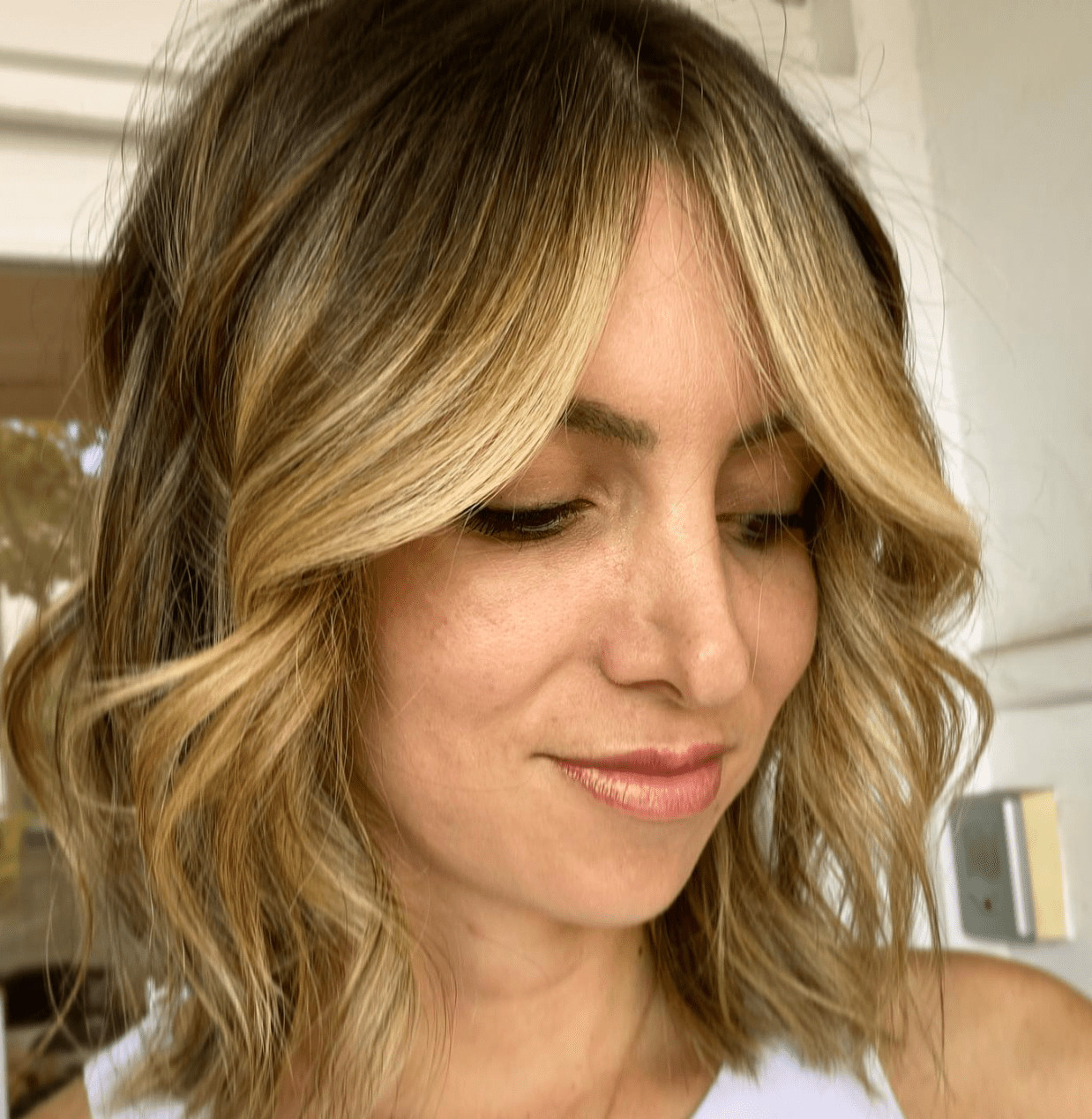 Honey Blonde Balayage Visual Idea — Hairstyles for Thinning Crown