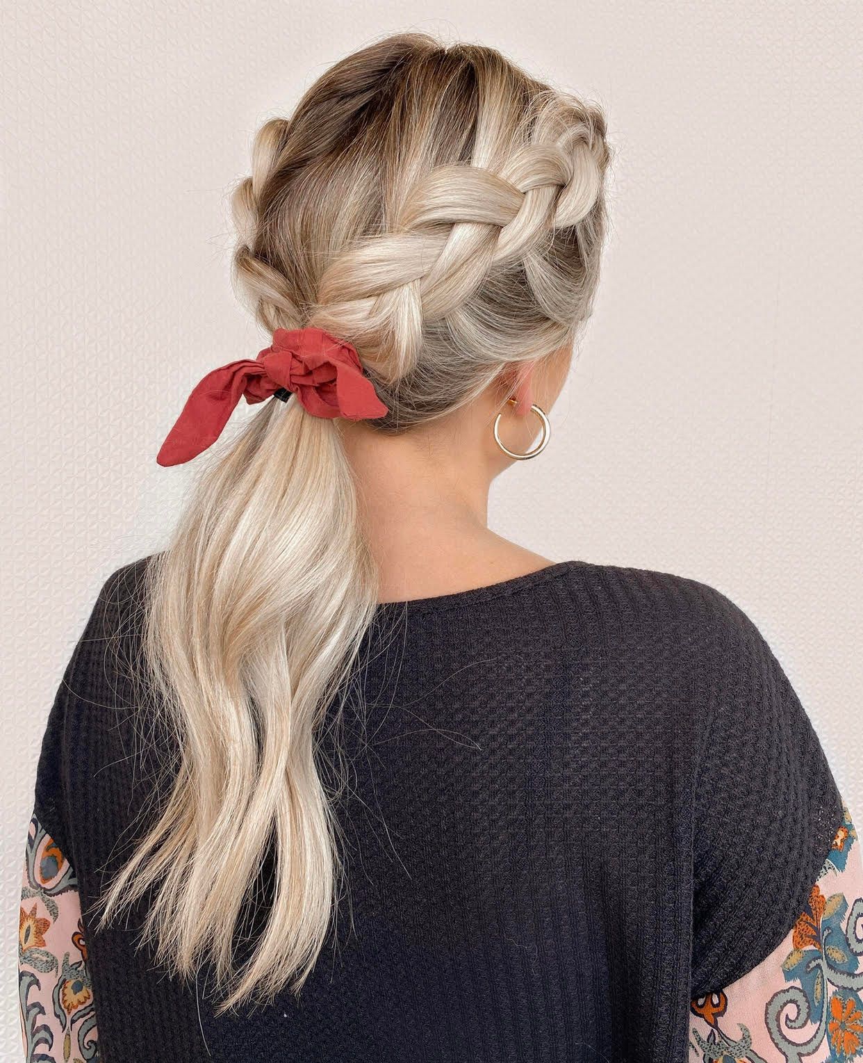 Thick Crown Braid Ponytail Thick Crown Braid Ponytail — Second Day Hairstyles