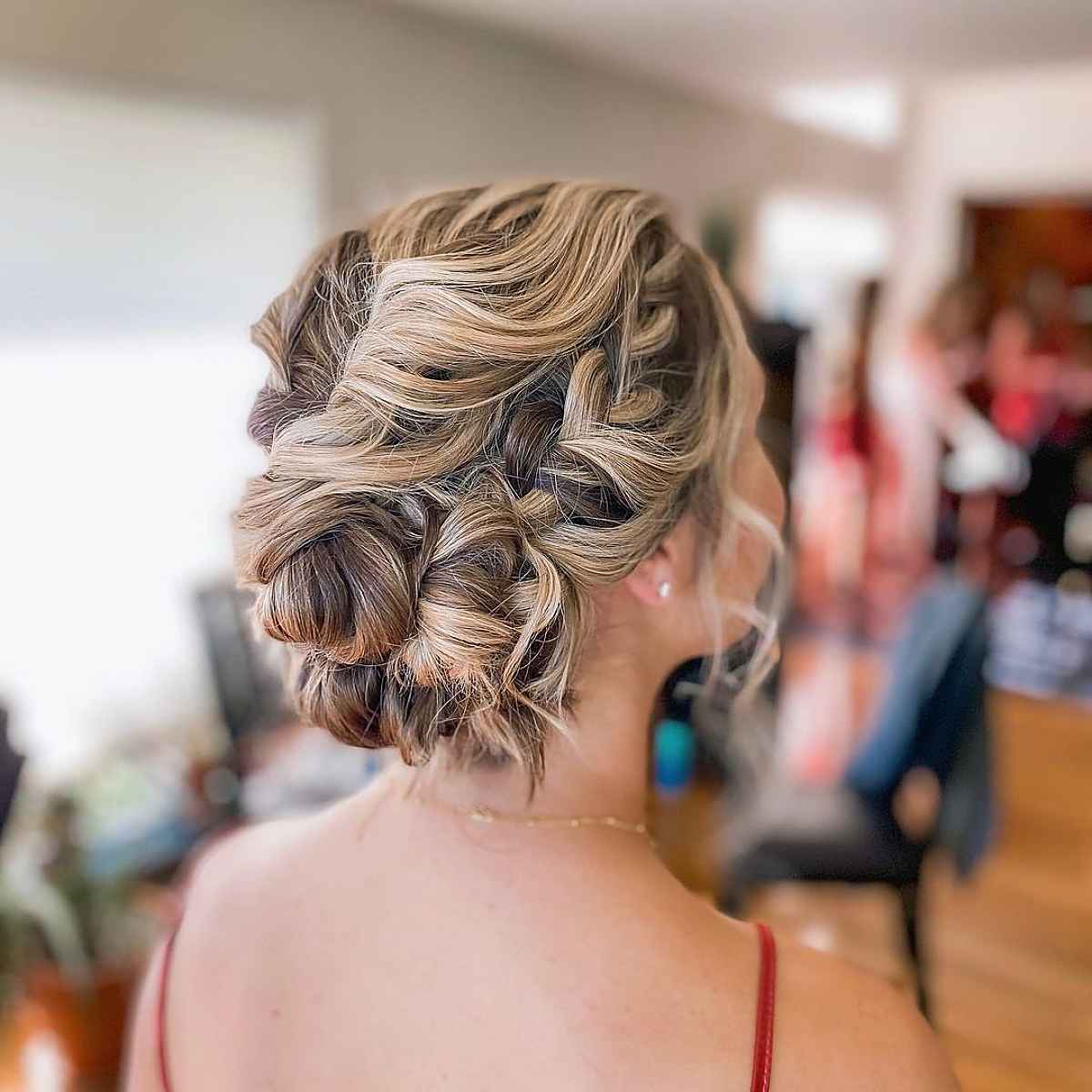 Intricate Blonde Braided Updo Intricate Blonde Braided Updo — Formal Hairstyles