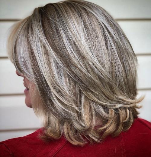 Layered Bob Visual Idea — Highlights Over 50