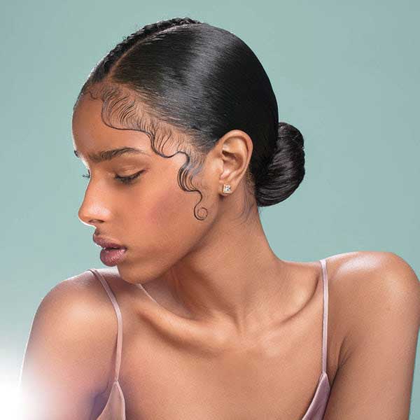 Bun Visual Idea — Baby Hairs