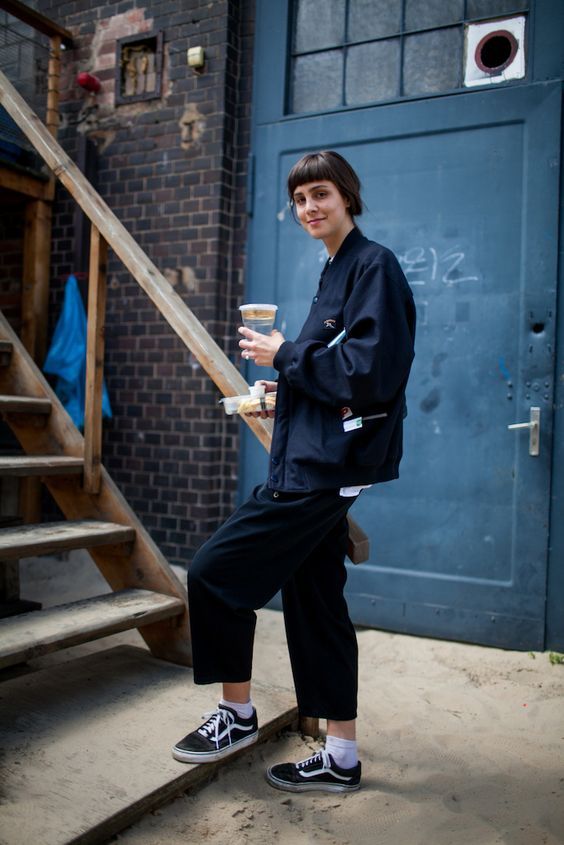 Black Bomber Jacket and Cropped Pants Black Bomber Jacket and Cropped Pants — Berlin Outfits