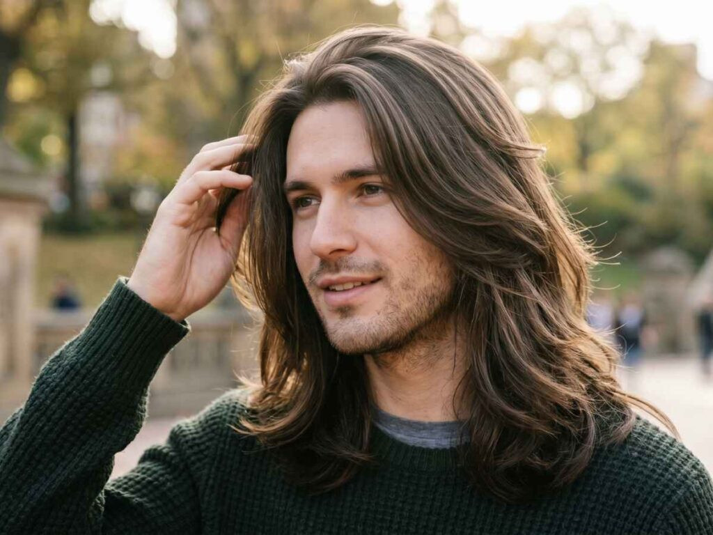 Voluminous Blowout Waves — Long Hairstyles for Men