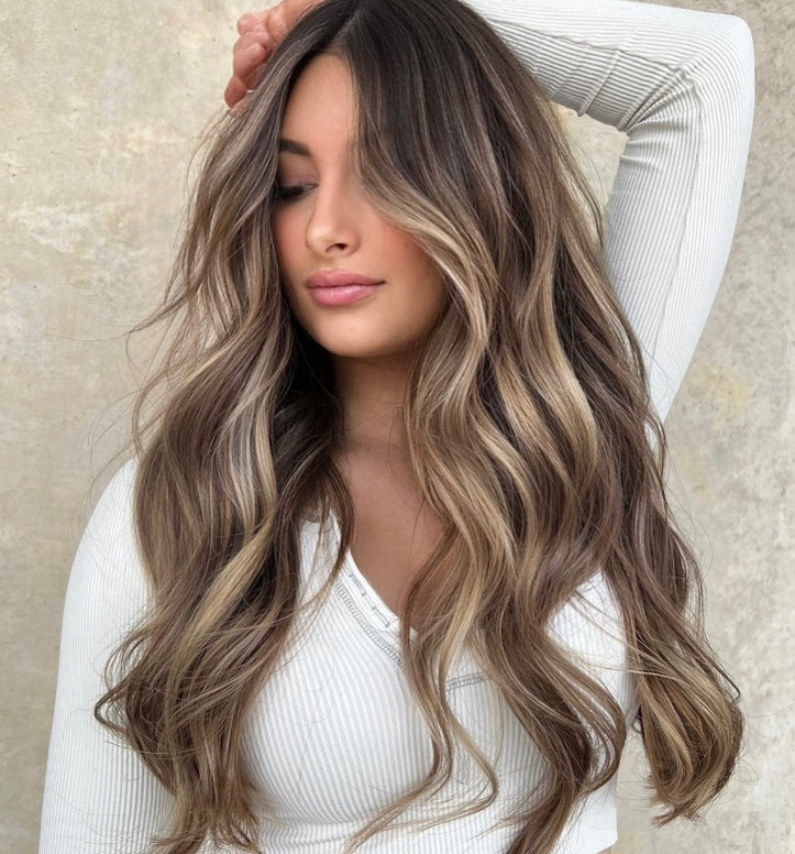 Wavy Thick Visual Idea — Bronde Hair