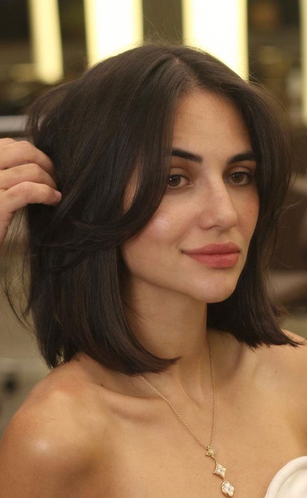 Dark Brown Visual Idea — Haircuts for Heart Shaped Faces