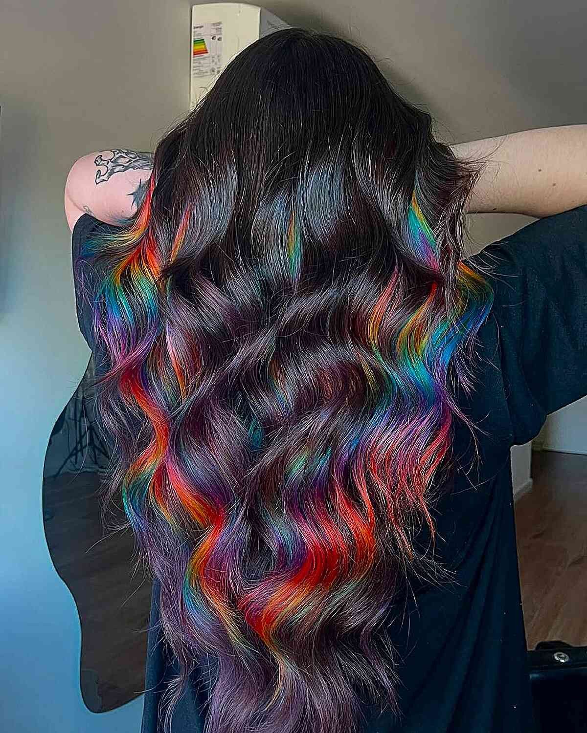 до лопаток Visual Idea — Holographic Hair