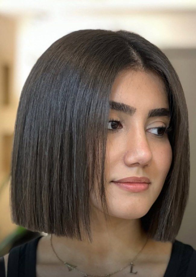 Chin-Length Visual Idea — Haircuts for Straight Hair