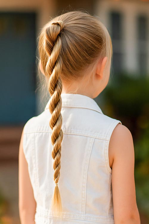 Back View Visual Idea Back View Visual Idea — Little Girl Hairstyles
