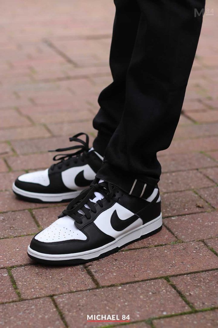 Iconic Panda Dunks with Fitted Black Pants Iconic Panda Dunks with Fitted Black Pants — Nike Dunk Outfits