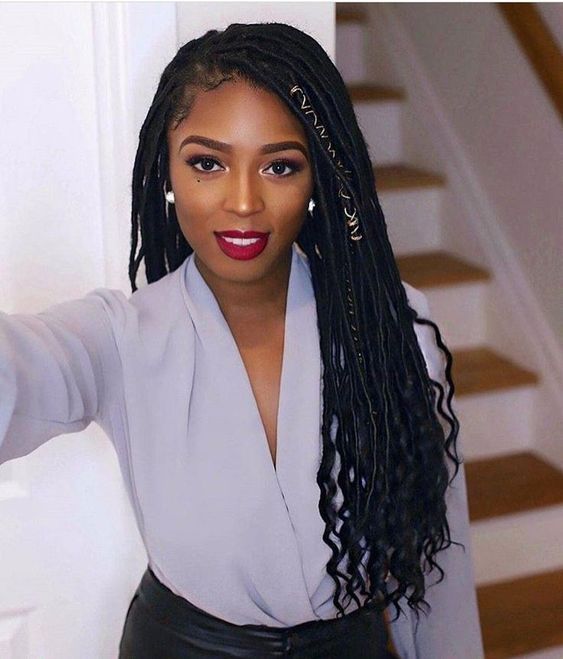 Black With Blonde Highlights Visual Idea Black With Blonde Highlights Visual Idea — Goddess Locs