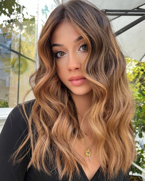 Chocolate Brown With Copper Undertones Chocolate Brown With Copper Undertones — Hair Color for Medium Skin