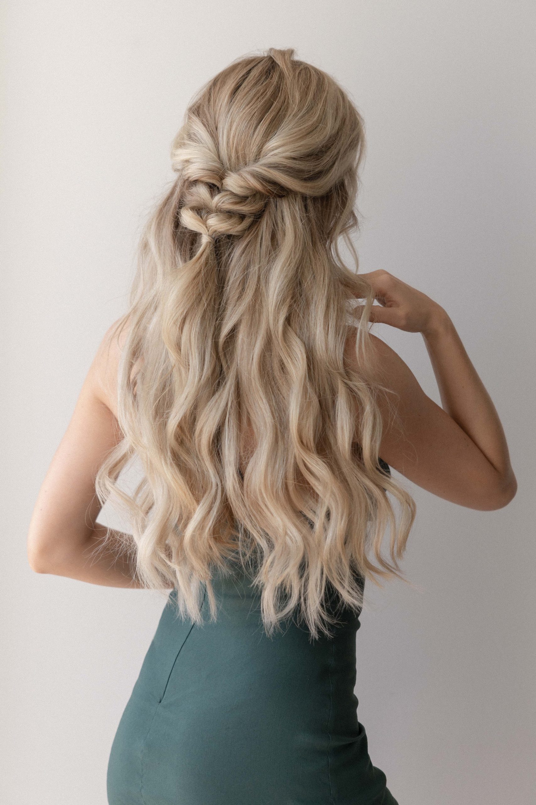 Shoulder Length Defined Curls Shoulder Length Defined Curls — Half Up Half Down Curly Hair