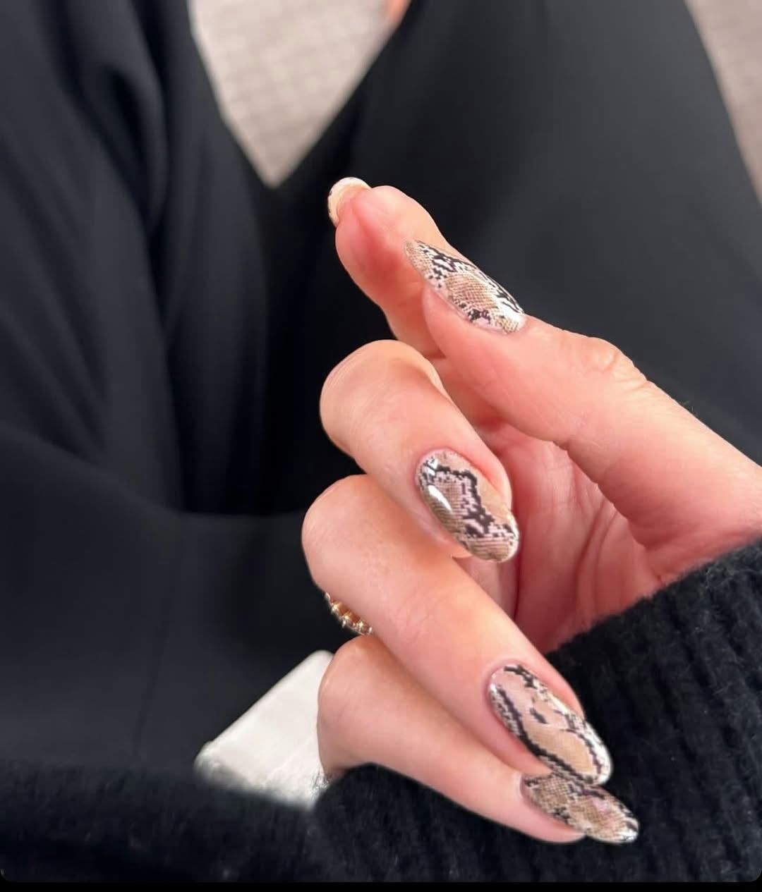 Any Season Visual Idea Any Season Visual Idea — Snake Print Nails