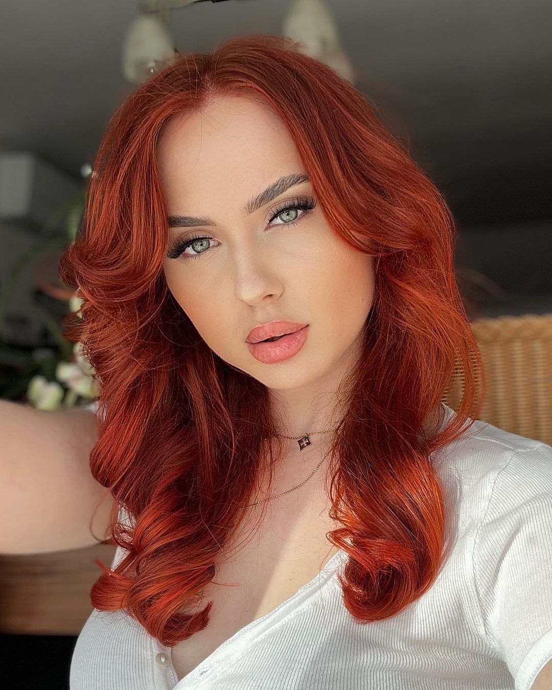 Front View Close Crop Visual Idea — Red Hair Colors