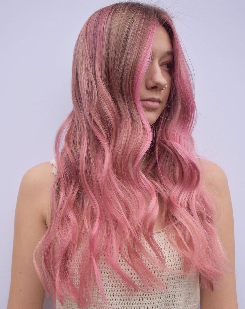 Warm Brown With Vibrant Pink Warm Brown With Vibrant Pink — Pink Highlights