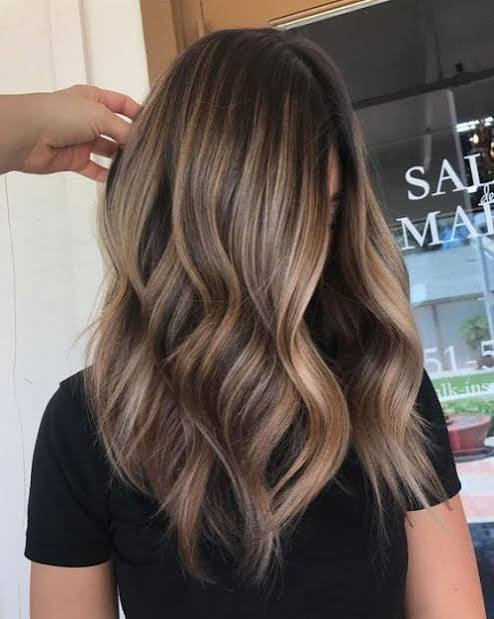 Side View Visual Idea — Brown and Blonde Hair