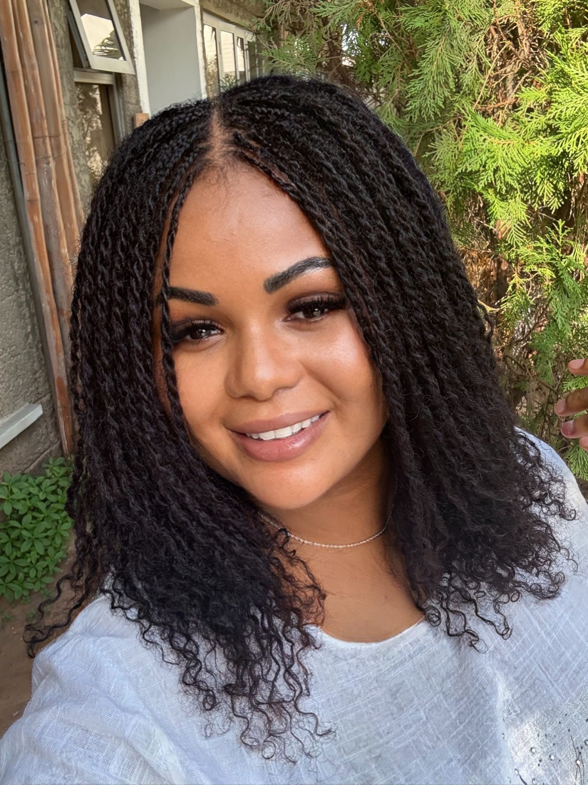 Natural Loose Shoulder-Length Twists — Kinky Twists