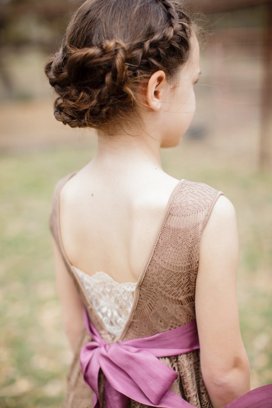 Back View Visual Idea Back View Visual Idea — Flower Girl Hairstyles