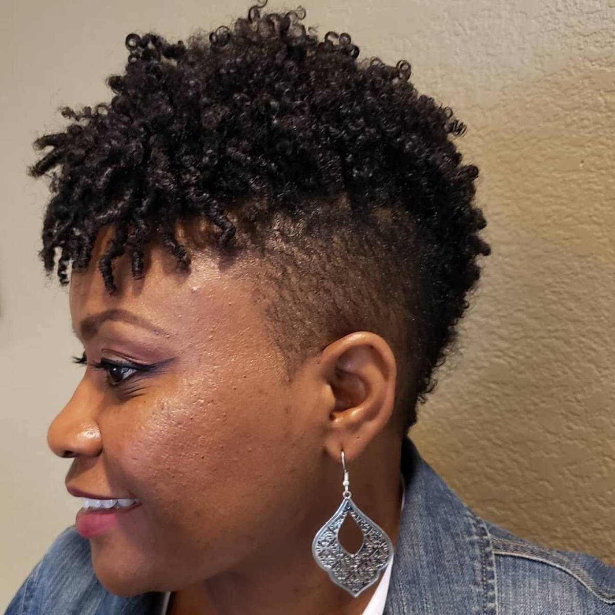 Short On Top Shaved Sides Visual Idea — Natural Hairstyles Over 50
