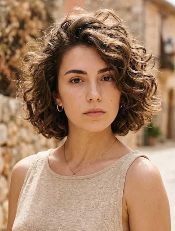 Defined Curls Chin Bob Defined Curls Chin Bob — Haircuts for Curly Hair