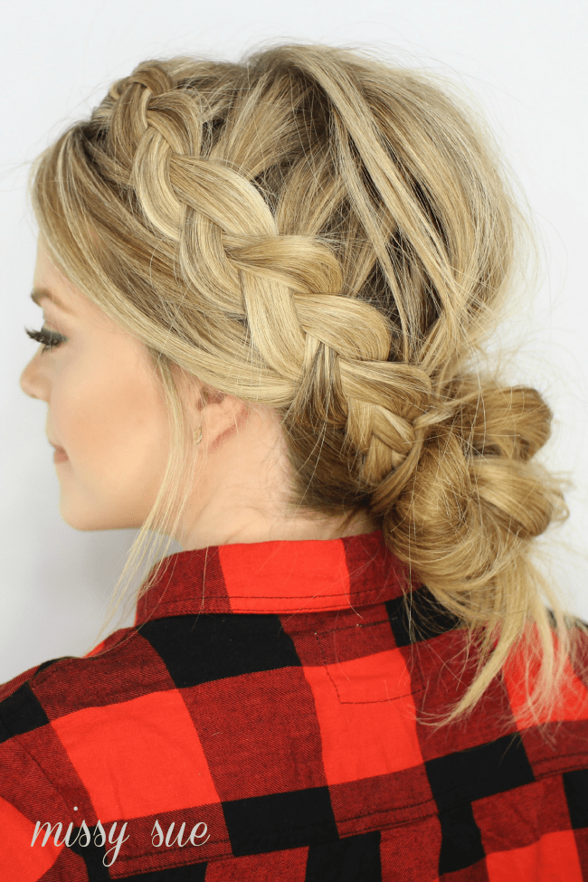 Braid Into Messy Bun Braid Into Messy Bun — Second Day Hairstyles