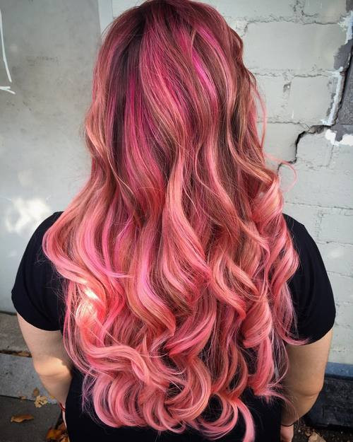 Fuchsia With Pink Highlights Visual Idea Fuchsia With Pink Highlights Visual Idea — Fuchsia Hair