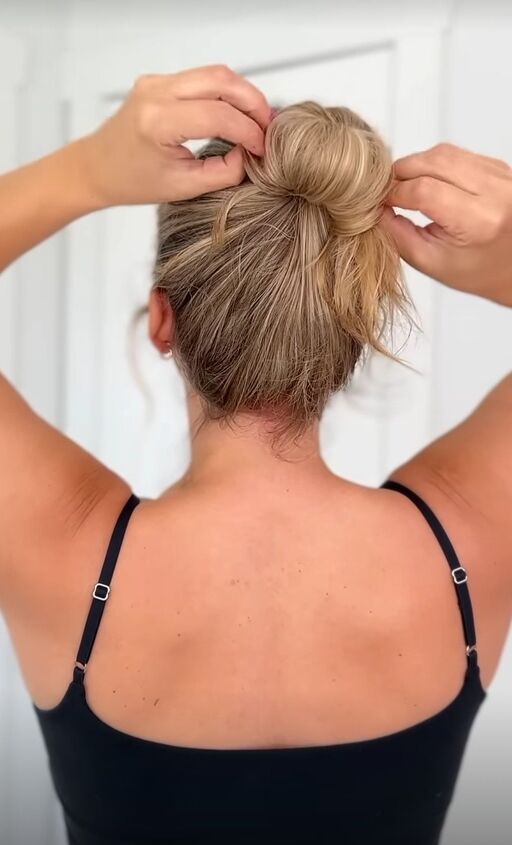 Loose Textured Blonde Bun — Messy Bun