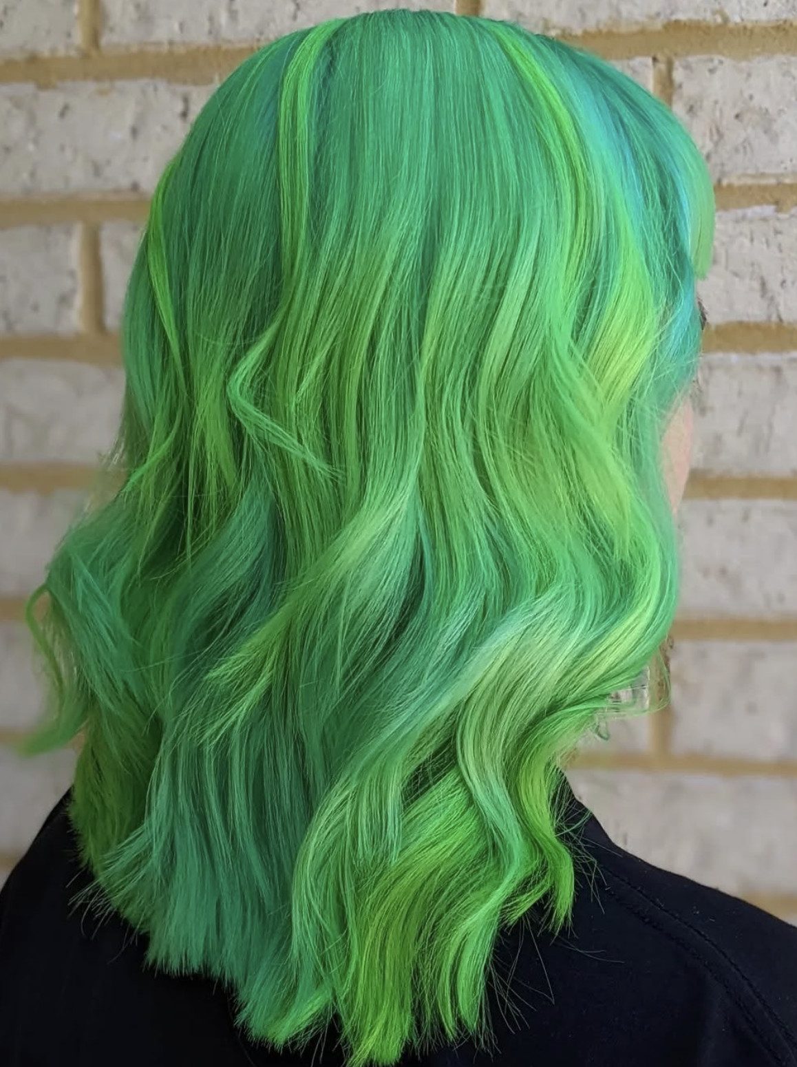 Collarbone Visual Idea Collarbone Visual Idea — Neon Green Hair