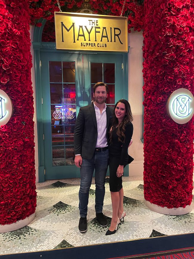 Black Embellished Neckline Dress with Gold Accessories — Vegas Club Outfits