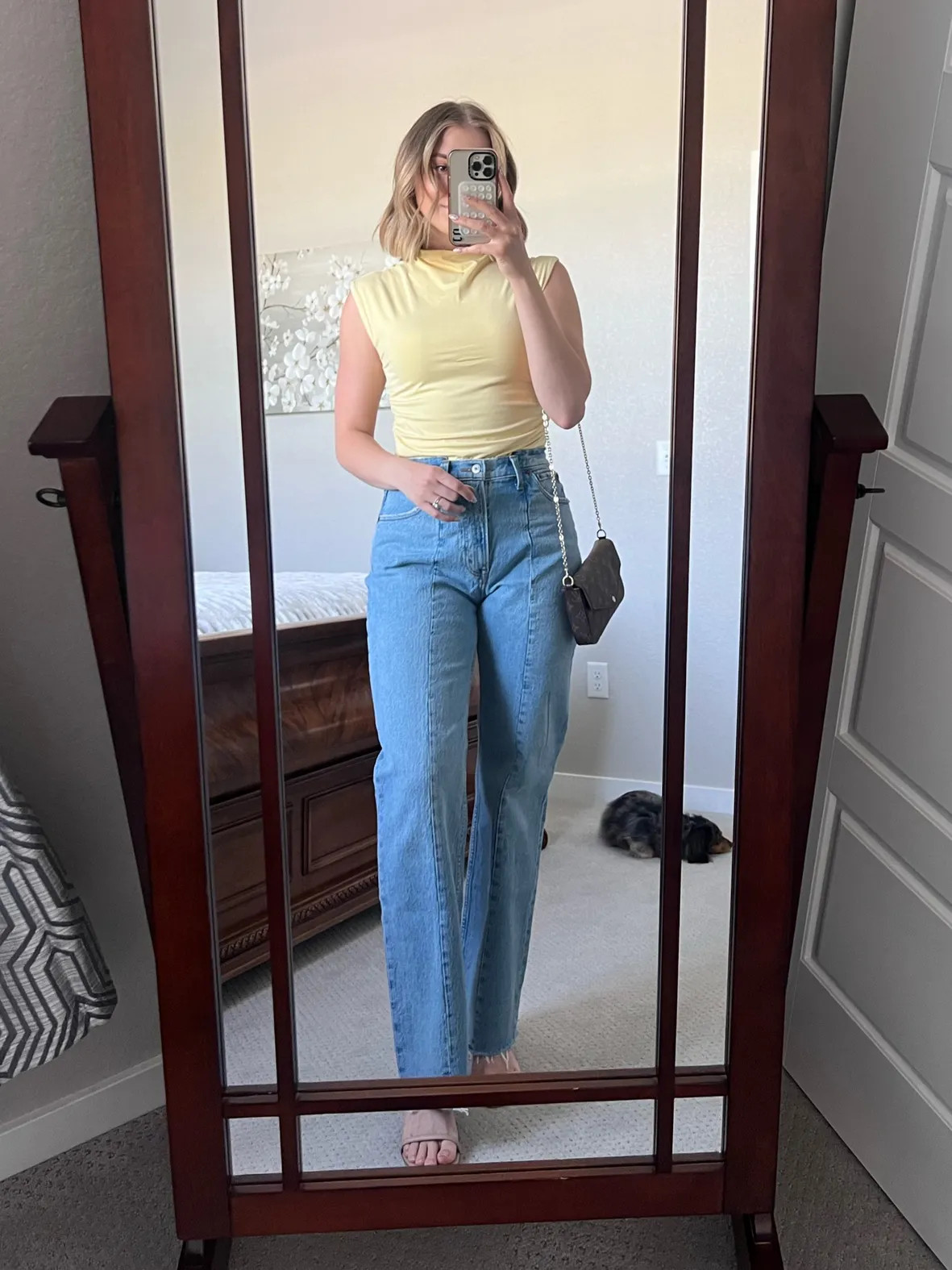 Casual Cool: Abercrombie Mock Neck Top and Seamed Jeans — Abercrombie Outfits