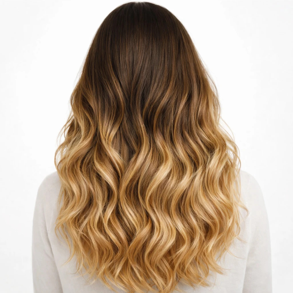 Long Layers Visual Idea — Ombre Hair