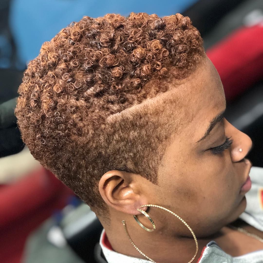Copper Visual Idea — Short Natural Hairstyles