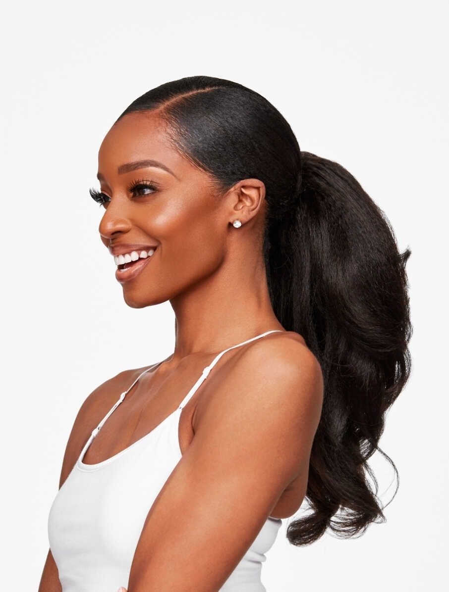 High Ponytail With Blowout Texture — Ponytail with Extensions