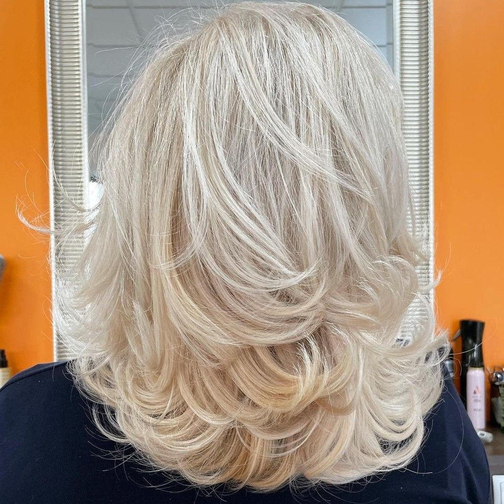 Curtain Bangs Visual Idea — Shoulder Length Haircuts