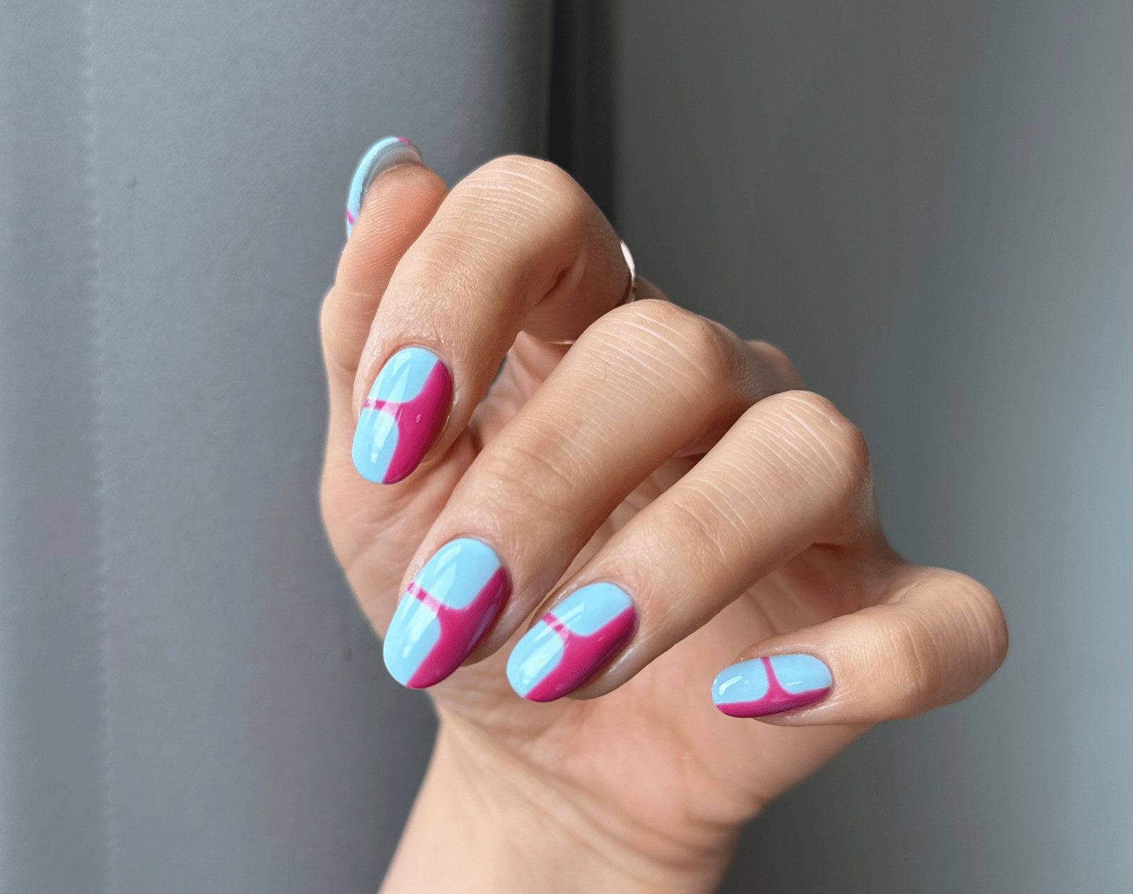 Color Block Design On All Nails Visual Idea Color Block Design On All Nails Visual Idea — Color Block Nails