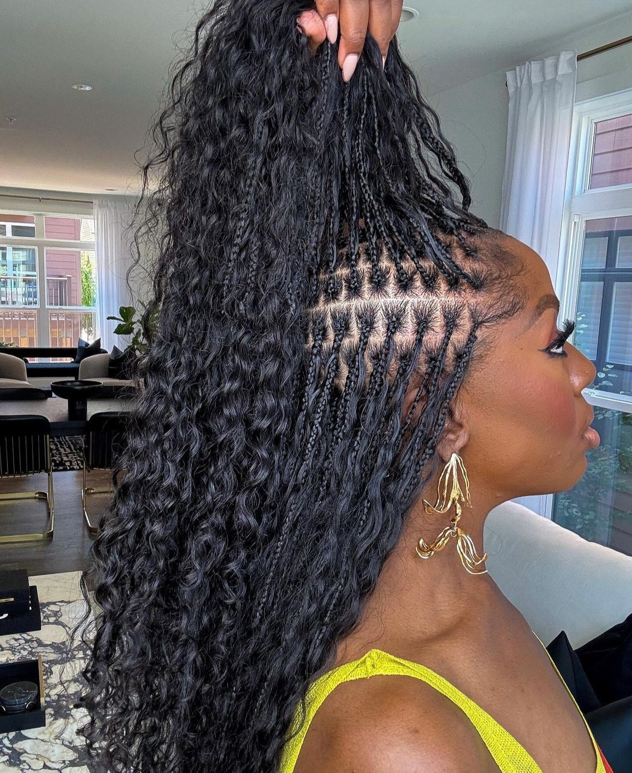 Long Box Braids With Voluminous Wavy Ends — Bora Bora Braids