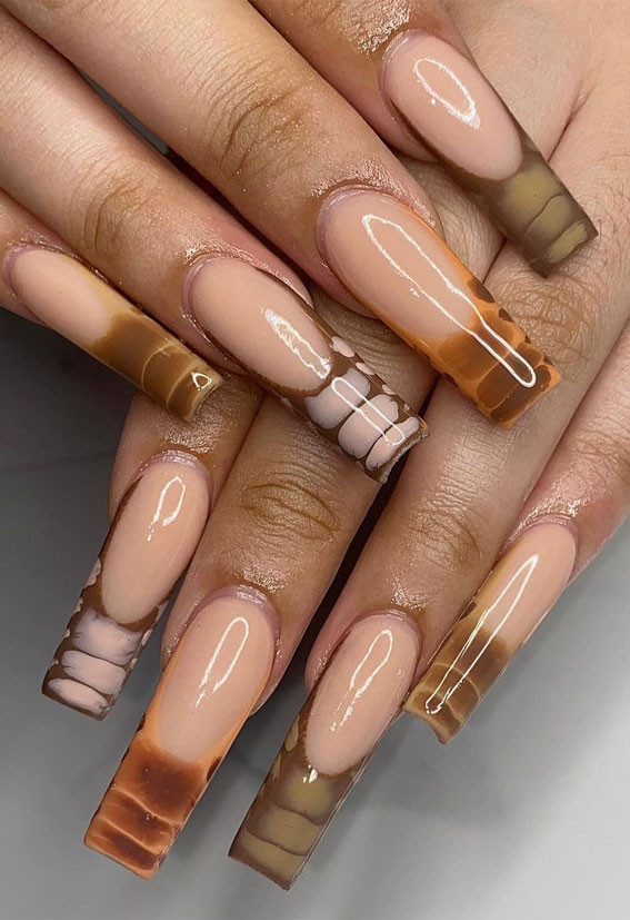 Autumn Visual Idea Autumn Visual Idea — Croc Nails