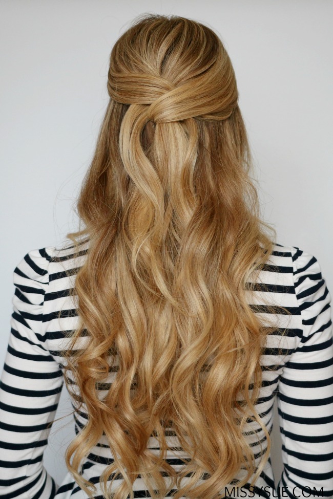 Twisted Wrap Detail Half Up — Half Up Half Down Hairstyles