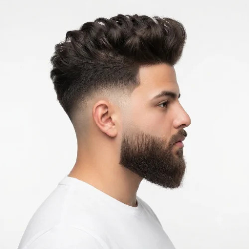Dark Brown Visual Idea — Blowout Taper