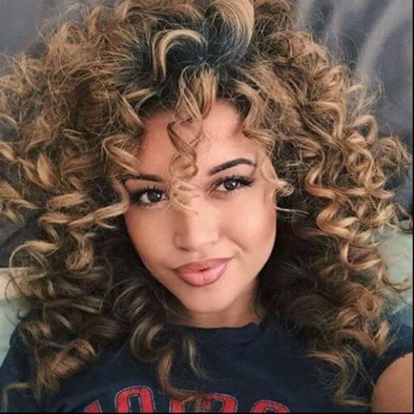 Natural Curls Visual Idea — Balayage Curly Hair