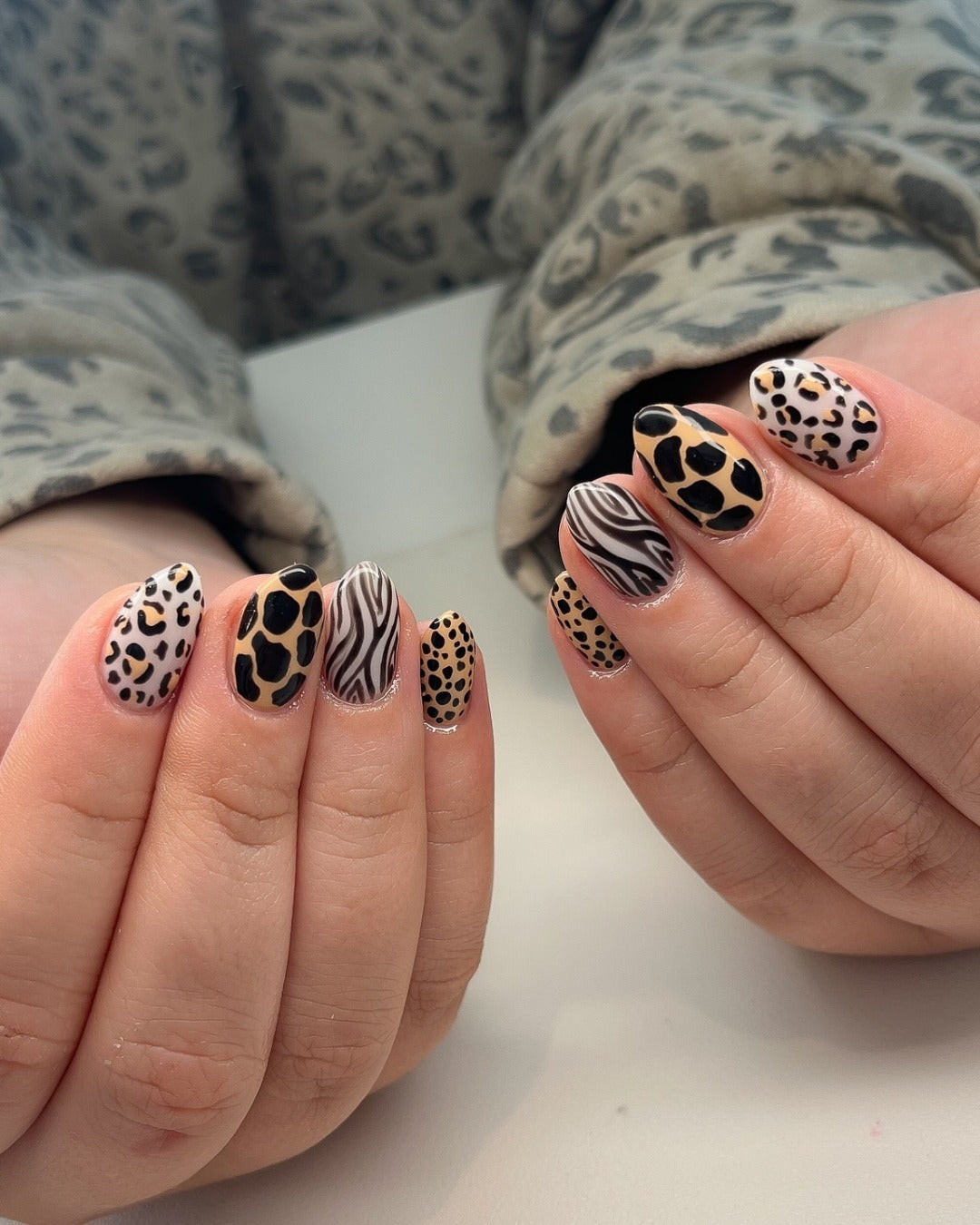 Any Season Visual Idea — Animal Print Nails